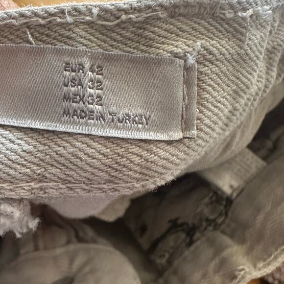 Zara Man 100% Cotton Light Wash Jeans – Raw Hem – Size 32 - Picture 13 of 14